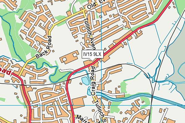 IV15 9LX map - OS VectorMap District (Ordnance Survey)
