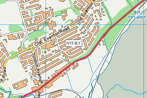 IV15 9LY map - OS VectorMap District (Ordnance Survey)