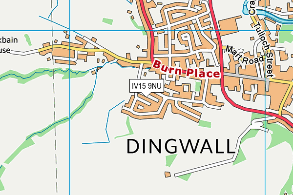 IV15 9NU map - OS VectorMap District (Ordnance Survey)