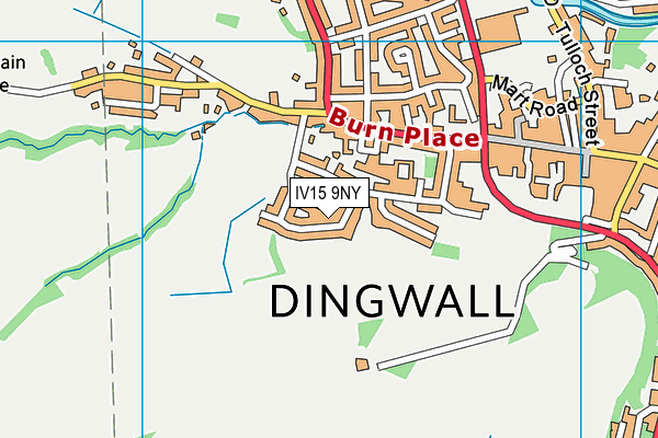 IV15 9NY map - OS VectorMap District (Ordnance Survey)