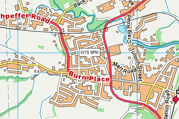 IV15 9PH map - OS VectorMap District (Ordnance Survey)