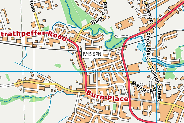 IV15 9PN map - OS VectorMap District (Ordnance Survey)