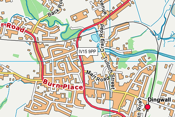 IV15 9PP map - OS VectorMap District (Ordnance Survey)