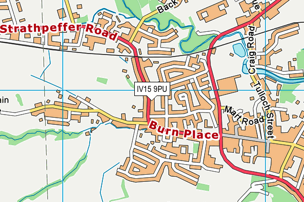 IV15 9PU map - OS VectorMap District (Ordnance Survey)