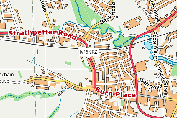 IV15 9PZ map - OS VectorMap District (Ordnance Survey)