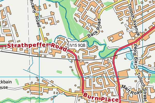 IV15 9QB map - OS VectorMap District (Ordnance Survey)