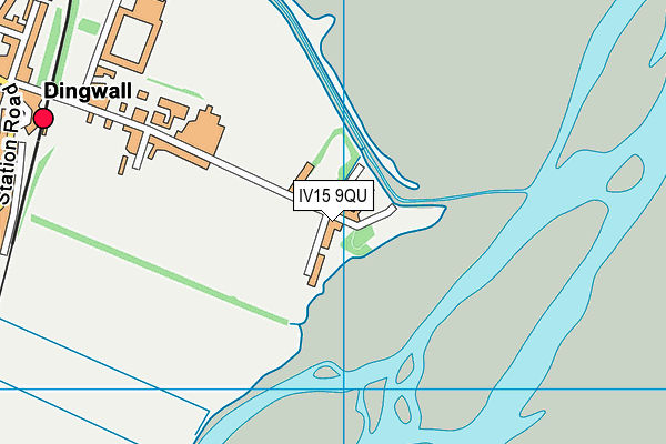 IV15 9QU map - OS VectorMap District (Ordnance Survey)
