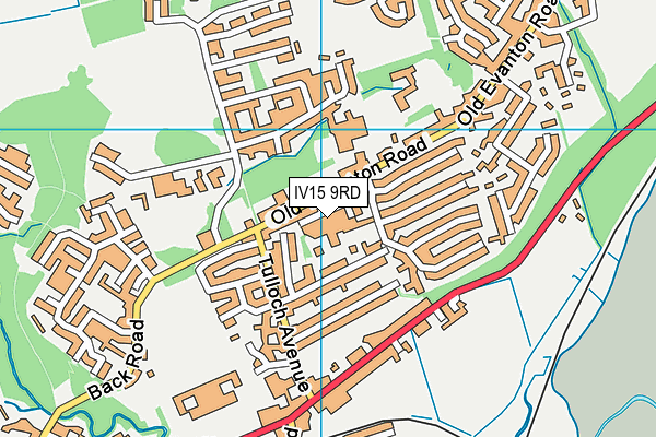 IV15 9RD map - OS VectorMap District (Ordnance Survey)
