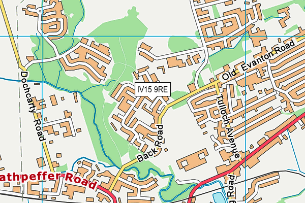 IV15 9RE map - OS VectorMap District (Ordnance Survey)