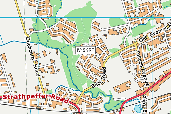 IV15 9RF map - OS VectorMap District (Ordnance Survey)