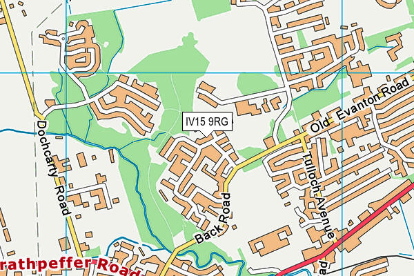 IV15 9RG map - OS VectorMap District (Ordnance Survey)
