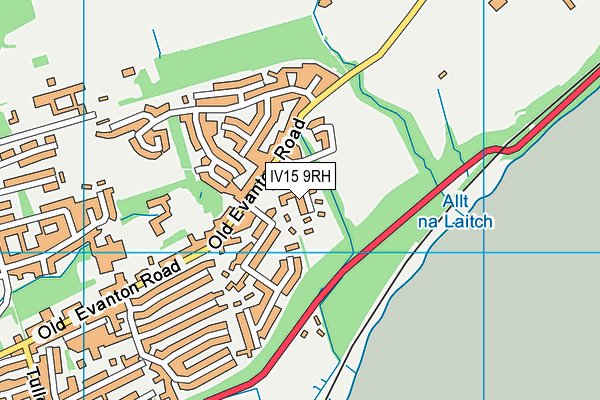 IV15 9RH map - OS VectorMap District (Ordnance Survey)