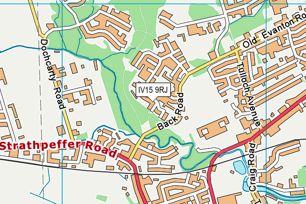 IV15 9RJ map - OS VectorMap District (Ordnance Survey)