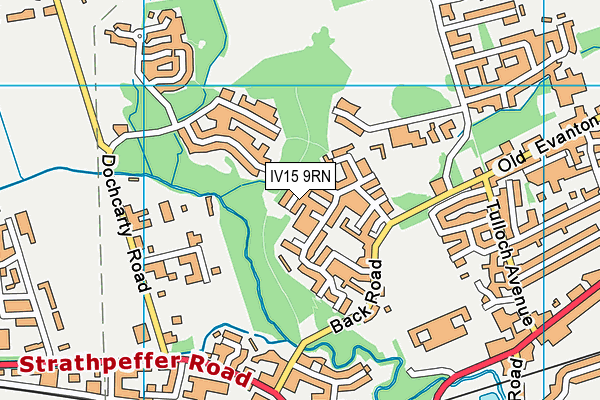 IV15 9RN map - OS VectorMap District (Ordnance Survey)