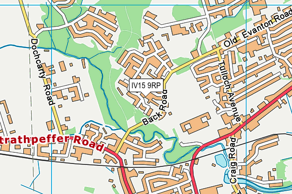 IV15 9RP map - OS VectorMap District (Ordnance Survey)