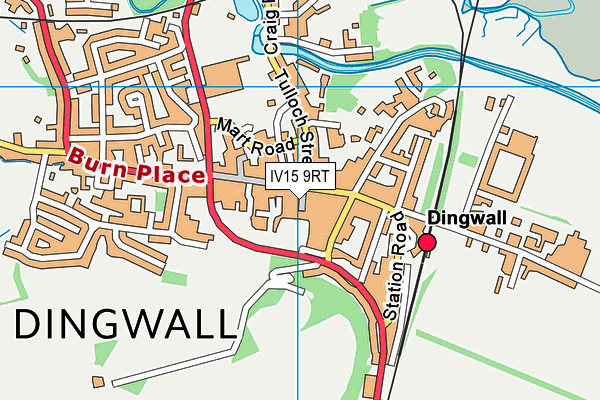 IV15 9RT map - OS VectorMap District (Ordnance Survey)