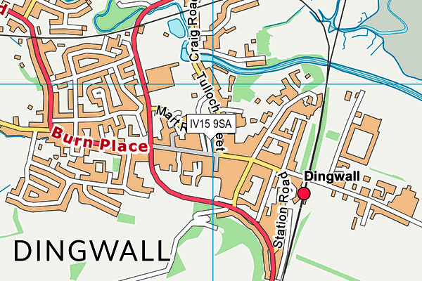 Map of GSM DINGWALL LTD at district scale