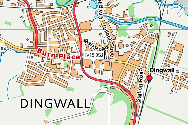 IV15 9SJ map - OS VectorMap District (Ordnance Survey)