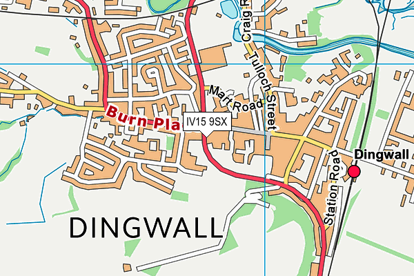 IV15 9SX map - OS VectorMap District (Ordnance Survey)