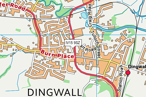 IV15 9SZ map - OS VectorMap District (Ordnance Survey)