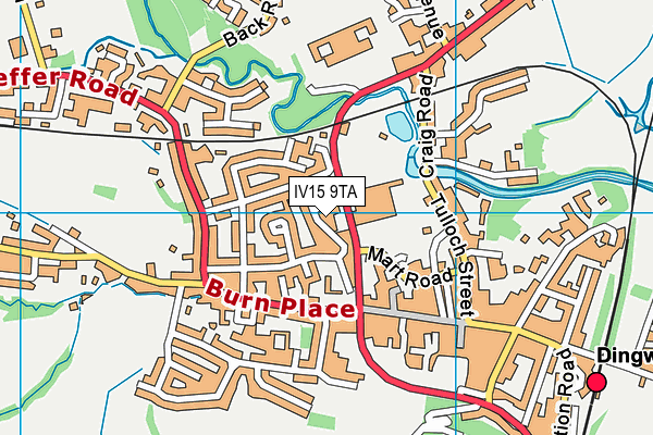 IV15 9TA map - OS VectorMap District (Ordnance Survey)