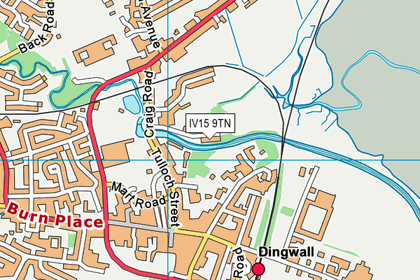 IV15 9TN map - OS VectorMap District (Ordnance Survey)