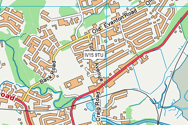 IV15 9TU map - OS VectorMap District (Ordnance Survey)