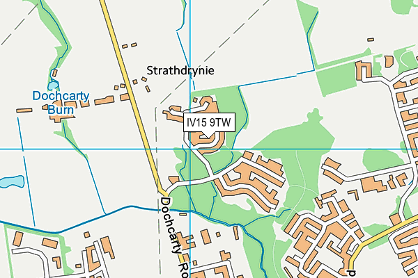 IV15 9TW map - OS VectorMap District (Ordnance Survey)