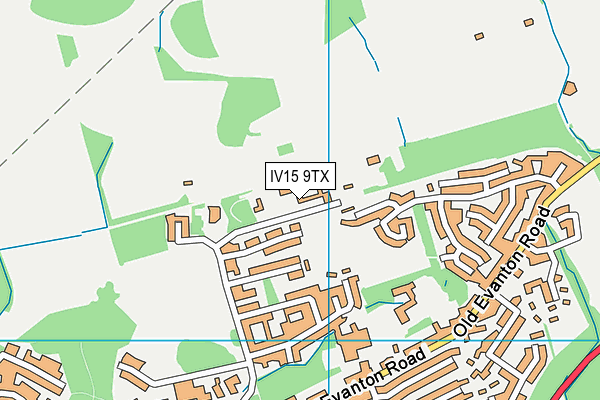 IV15 9TX map - OS VectorMap District (Ordnance Survey)