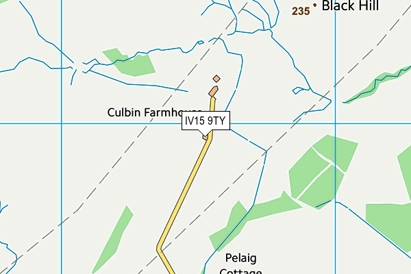 IV15 9TY map - OS VectorMap District (Ordnance Survey)