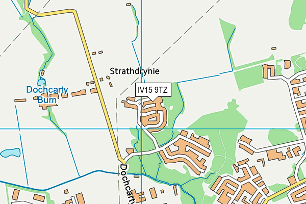 IV15 9TZ map - OS VectorMap District (Ordnance Survey)