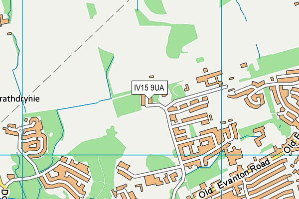 IV15 9UA map - OS VectorMap District (Ordnance Survey)