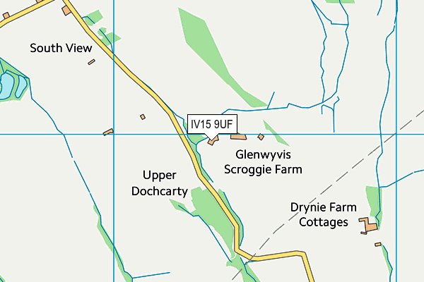 IV15 9UF map - OS VectorMap District (Ordnance Survey)