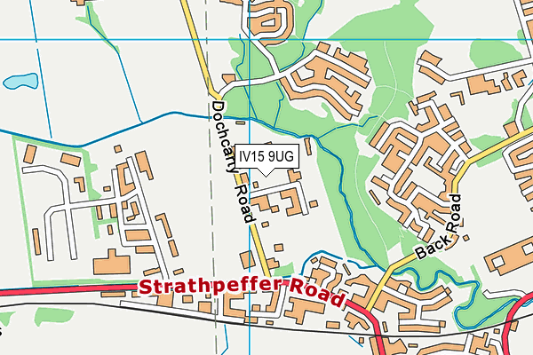 IV15 9UG map - OS VectorMap District (Ordnance Survey)