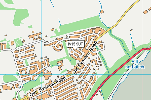 IV15 9UT map - OS VectorMap District (Ordnance Survey)