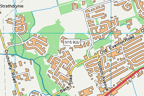 IV15 9UU map - OS VectorMap District (Ordnance Survey)