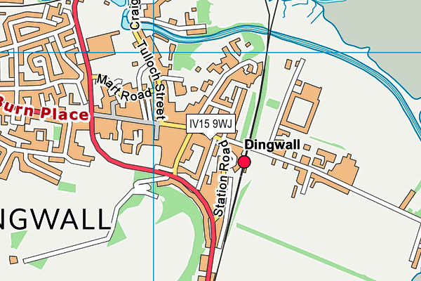 IV15 9WJ map - OS VectorMap District (Ordnance Survey)