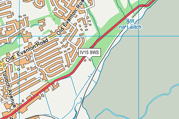 IV15 9WS map - OS VectorMap District (Ordnance Survey)