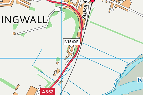 IV15 9XE map - OS VectorMap District (Ordnance Survey)