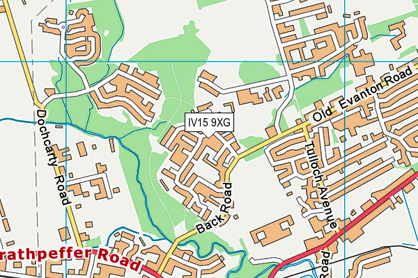 IV15 9XG map - OS VectorMap District (Ordnance Survey)