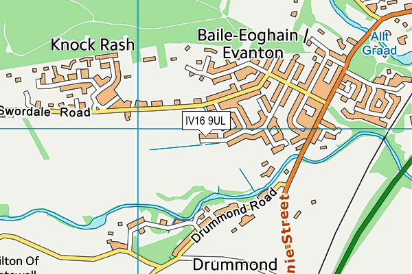 IV16 9UL map - OS VectorMap District (Ordnance Survey)