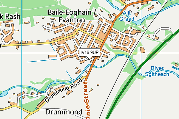 IV16 9UP map - OS VectorMap District (Ordnance Survey)