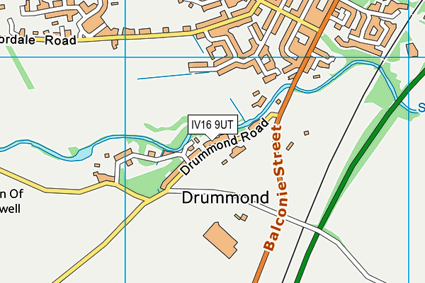 IV16 9UT map - OS VectorMap District (Ordnance Survey)