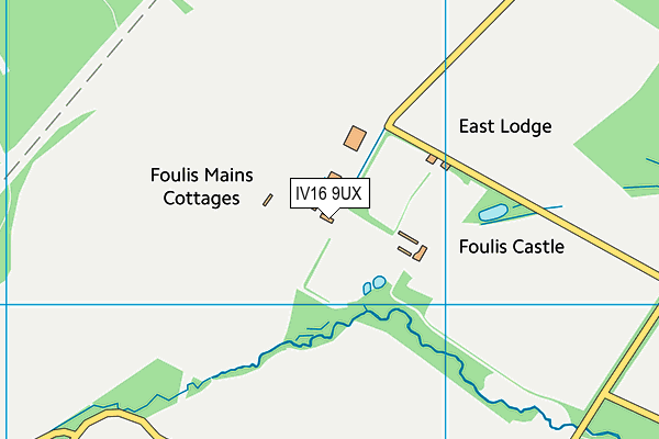 IV16 9UX map - OS VectorMap District (Ordnance Survey)