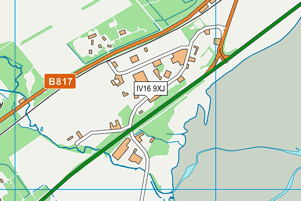 IV16 9XJ map - OS VectorMap District (Ordnance Survey)