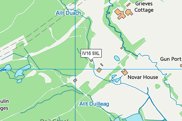 IV16 9XL map - OS VectorMap District (Ordnance Survey)