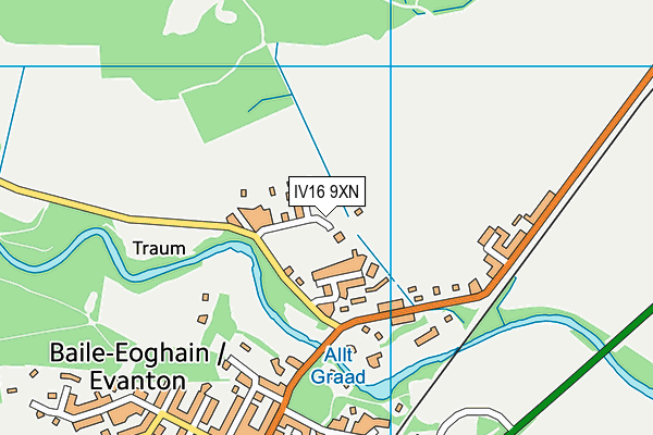 IV16 9XN map - OS VectorMap District (Ordnance Survey)