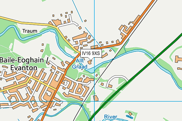 IV16 9XS map - OS VectorMap District (Ordnance Survey)