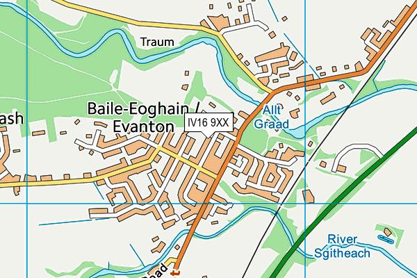 IV16 9XX map - OS VectorMap District (Ordnance Survey)