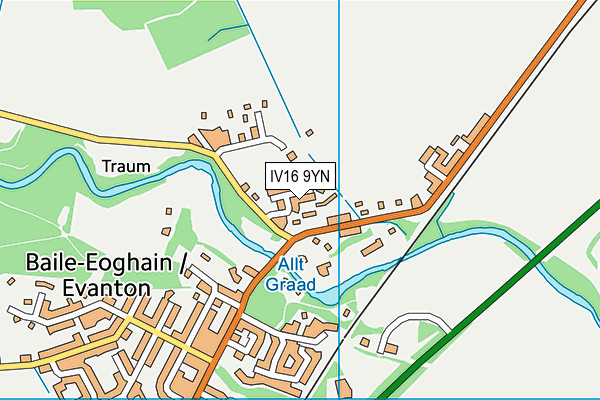 IV16 9YN map - OS VectorMap District (Ordnance Survey)